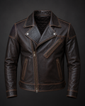 Real crafted leather jacket