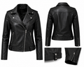 Luna Classic Black Leather Moto Jacket
