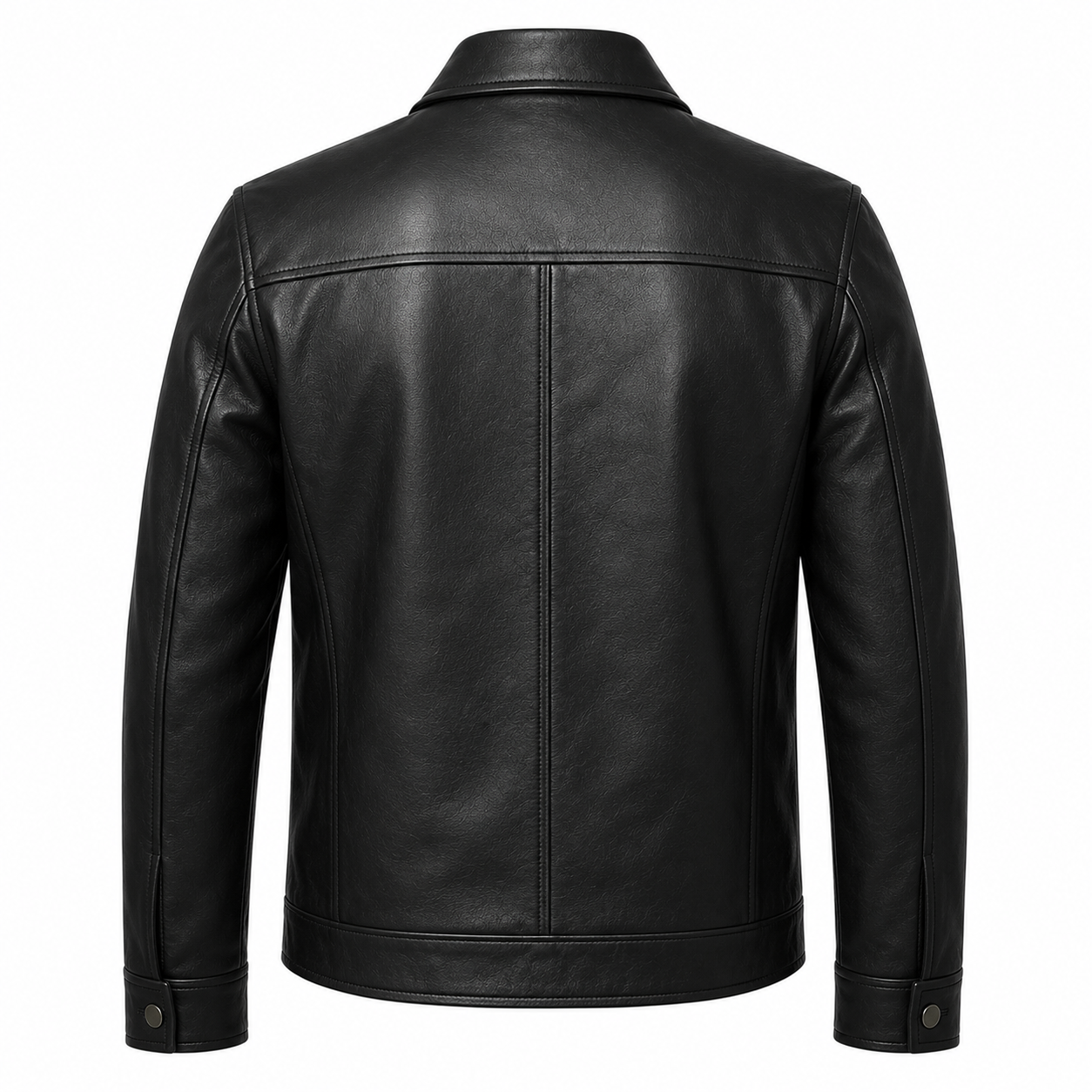 Men's Classic Black Leather Jacket